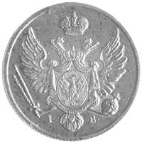 trojak 1820, Plage 158, nowe bicie z 1859 roku, moneta lakierowana
