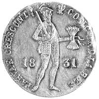 dukat 1831, Warszawa, odmiana z kropką przed pochodnią, Plage 269, Fr. 114, złoto, 3.48 g, minimal..