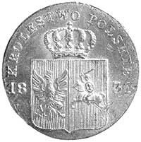 10 groszy 1831, Warszawa, odmiana- łapy Orła zgi