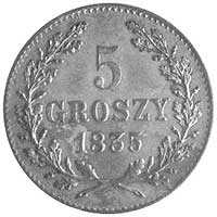 5 groszy 1835, Wiedeń, Plage 296, ładne
