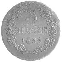 trojak 1835, Wiedeń, Plage 297 R2, moneta wymyślona i wybita w XIX wieku dla kolekcjonerów