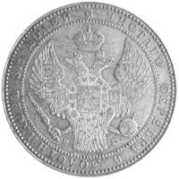 1 1/2 rubla = 10 złotych 1835, Petersburg, Plage 321, wyśmienity stan zachowania