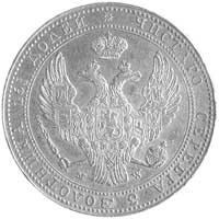 3/4 rubla = 5 złotych 1837, Warszawa, odmiana- po 5 kępie liści 2 jagody, Plage 256