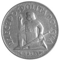 50 złotych (bez nominału), 1924, Klęczący Piast,
