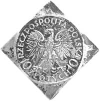 10 złotych 1933, Traugutt- klipa, drugi egzemplarz, srebro, 29.36 g, drobne uszkodzenie rantu, błą..