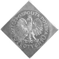 10 złotych 1933, Sobieski- klipa, wypukły napis PRÓBA, Parchimowicz P-154 a, wybito 100 sztuk, sre..