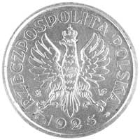 5 złotych 1925, Konstytucja, na awersie monogramy SW i WG, Parchimowicz P-140 a, wybito 100 sztuk,..