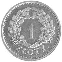 1 złoty 1928, Nominał w wieńcu, Parchimowicz P-1
