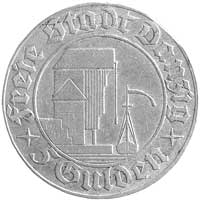 5 guldenów 1932, Berlin, Żuraw, lekko uszkodzony rant, rzadkie
