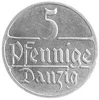 5 fenigów 1923, Berlin, rzadka moneta wybita stemplem lustrzanym