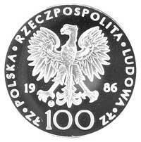 100 złotych 1986, Szwajcaria, II wizyta papieża Jana Pawła II w Polsce, Parchimowicz P-294 d, wybi..