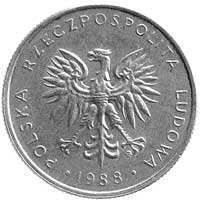 10 złotych 1988, Warszawa, aluminium, 2.13 g, ogromnie rzadka, nieopisana dotąd w literaturze moneta