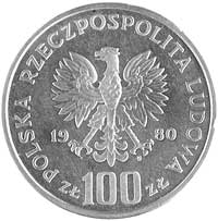 100 złotych 1980, Igrzyska XXII Olimpiady, wypukły napis PRÓBA, Parchimowicz P-394 b, wybito 500 s..