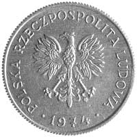 10 złotych 1974, Henryk Sienkiewicz, wypukły napis PRÓBA, Parchimowicz P-285 b, wybito 40 sztuk, m..