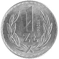 1 złoty 1957, wypukły napis PRÓBA, Parchimowicz P-216 a, wybito 500 sztuk, nikiel
