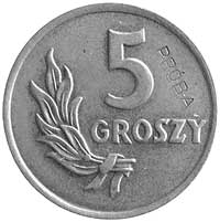 5 groszy 1949, wklęsły napis PRÓBA, Parchimowicz