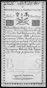10 złotych 8.06.1794, seria D, Pick A2