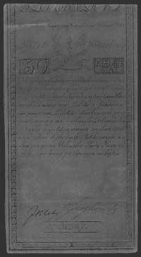 50 złotych 8.06.1794, seria C, Pick A4, papier koloru brunatnego