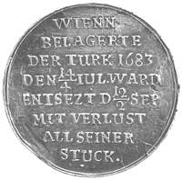 medal bity w Niemczech na oswobodzenie Wiednia od oblężenia tureckiego 1683 r., Aw: Panorama Wiedn..