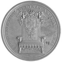 August II Sas- medal autorstwa Groskurta na ustanowienie Orderu Orła Białego bity prawdopodobnie w..