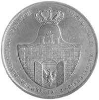 Wolne Miasto Kraków- medal trzech komisarzy autorstwa Ksawerego Stuckharta 1818 r., Aw: Herb Krako..