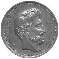 Joachim Lelewel- medal autorstwa Wurdena 1861 r., Aw: Popiersie w prawo i napis w otoku JOACHIMUS ..