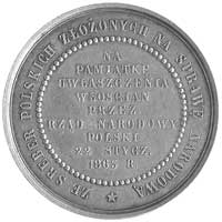 medal na pamiątkę uwłaszczenia włościan 1863 r.,
