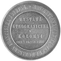 medal autorstwa H. Schapiry z Lwowa wybity z okazji Wystawy Etnograficznej w Kołomyi zaszczyconej ..