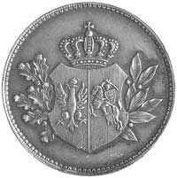 54 rocznica Powstania Styczniowego- medal niesygnowany 1917 r., Aw: Krzyż opleciony wieńcem cierni..