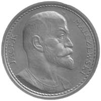 Jacek Malczewski- medal autorstwa J. Raszki 1924 r., Aw: Popiersie w prawo i napis w otoku, Rw: Sc..