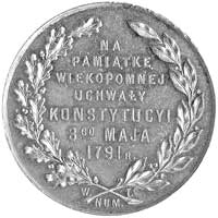 medalik autorstwa Stanisława Witkowskiego wybity z okazji 125 rocznicy Konstytucji 3 MAJA- 1916 r...