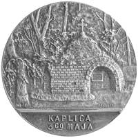 medal autorstwa J. Knedlera wybity z okazji 125 rocznicy Konstytucji 3 Maja i odrodzenia Uniwersyt..