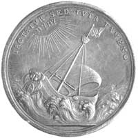 medal na pamiątkę Rady Upsalskiej 1693 r., Aw: Napis poziomy IN FELICEM MEMORIAM COCILII VPSALIEN ..
