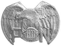 znaczek pamiątkowy Pożyczka Narodowa 1933, brąz złocony, rzadki