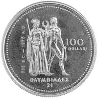 100 dolarów 1976, Aw. i Rw. j. w., Fr.6, złoto \585, 13.33 g,"I,1