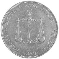 1 rupia 1888, Aw: Waga, Rw: Pod koroną słońce, K.M.5, rzadka
