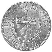 4 peso 1915, Aw. i Rw. j. w., Fr.5, złoto, 6.69 