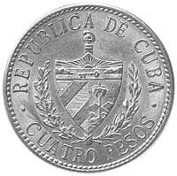 4 peso 1916, Aw. i Rw. j. w., Fr.5, złoto, 6.68 