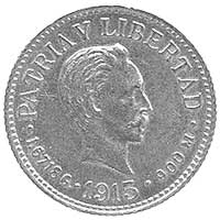 1 peso 1915, Aw. i Rw. j. w., Fr.7, złoto, 1.67 