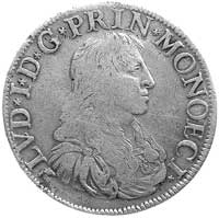 Ludwik I 1662-1701, talar 1673, Aw: Popiersie, Rw: Tarcza herbowa, Dav.4308, Gad.55, na rewersie r..