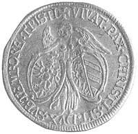 dukat 1646/7, Aw: Ukoronowany orzeł, Rw: Geniusz podtrzymujący dwie tarcze herbowe, Fr. 1830, Erla..