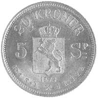 20 koron 1874, Fr. 15, złoto, 8.97 g, rzadkie