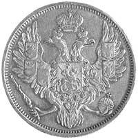 3 ruble 1844, Petersburg, Fr.143, Uzdenikow 409, platyna, 10.25 g