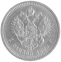 5 rubli 1889, Petersburg, Fr.151, Uzdenikow 300, złoto, 6.46 g