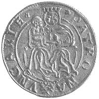 Stefan Batory 1571-1575, dukat 1574, Hermannstadt, Aw: Postać księcia, Rw: Madonna, Resch 12, Fr. ..