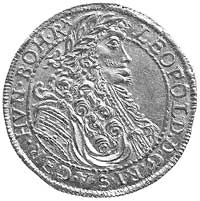 Leopold I 1690-1705, dukat 1694, Klausenburg, Aw: Popiersie, Rw: Herb Siedmiogrodu na orle cesarsk..