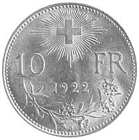 10 franków 1922, Fr. 504, złoto, 3.22 g