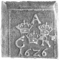 Gustaw II Adolf 1611-1632, 1 öre (klipa), 1626, Aw: Trzy korony, monogram i data, Rw: Skrzyżowane ..