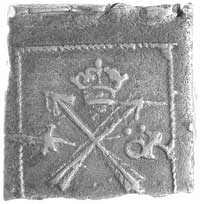 Gustaw II Adolf 1611-1632, 1 öre (klipa), 1626, Aw: Trzy korony, monogram i data, Rw: Skrzyżowane ..