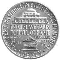 50 centów 1946, Filadelfia, moneta pamiątkowa- Booker T. Washington